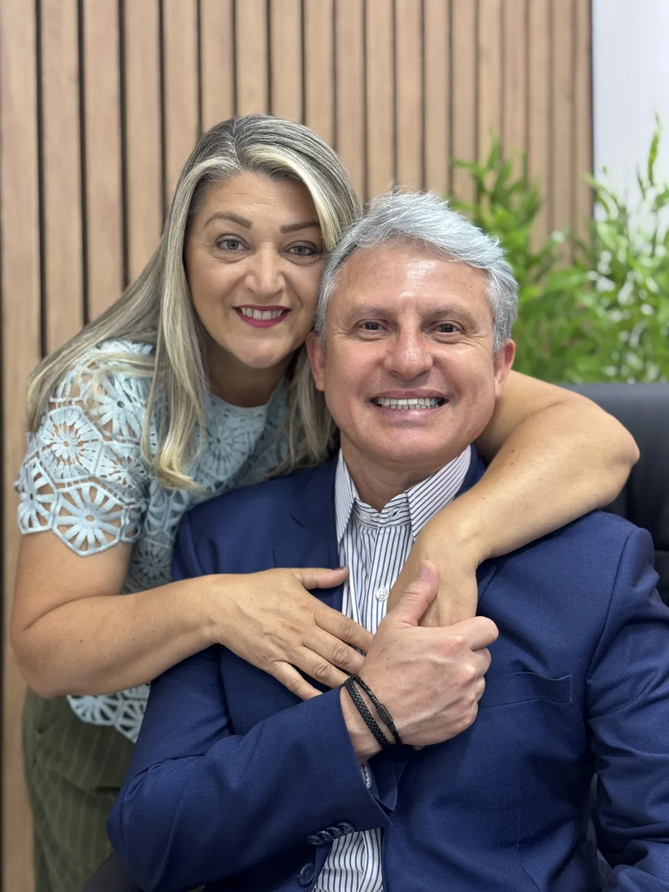 Vereador Isaías Ribeiro com a esposa